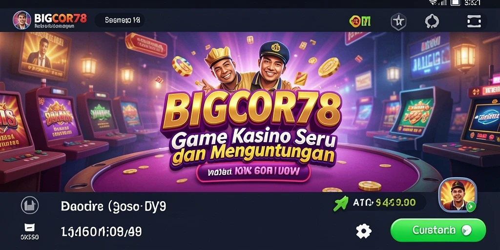 Screenshot gameplay menampilkan keseruan bermain di BIGCOR78.