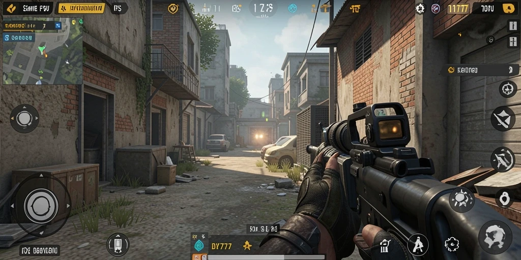 Tampilan gameplay seru dari DY777 saat peperangan berlangsung.
