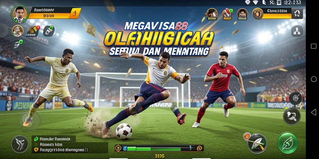 Tangkapan layar gameplay menarik dari MEGAVISA88 dengan suasana olahraga yang seru.