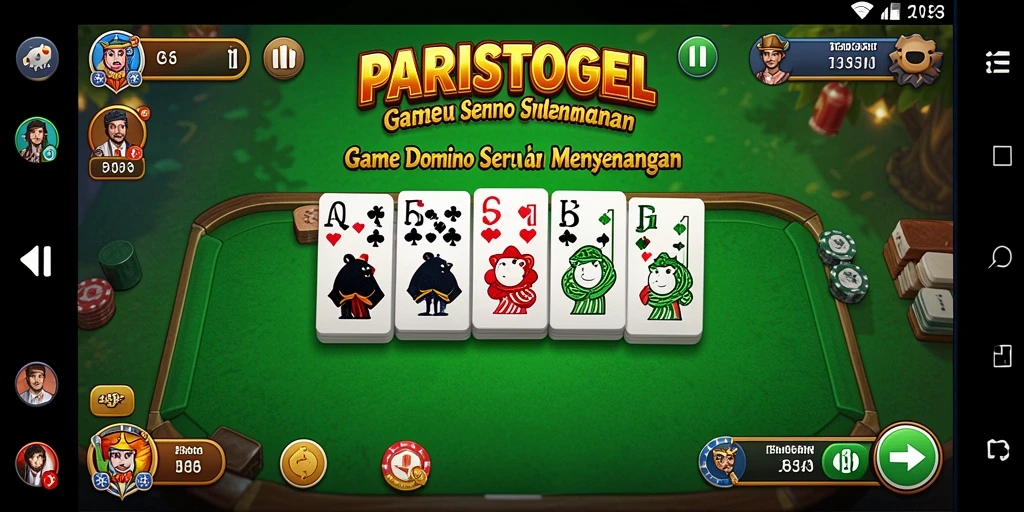 Tampilan seru gameplay Domino di PARISTOGEL.
