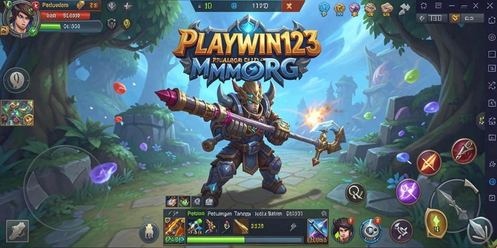 Tampilan gameplay <strong>PLAYWIN123</strong> yang menakjubkan dan mendebarkan.