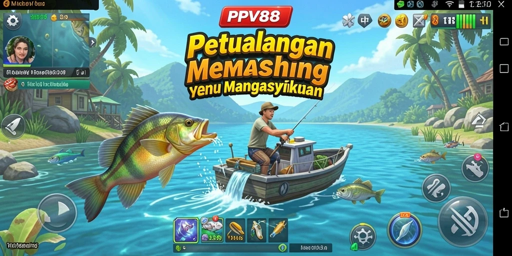 Gameplay PPV88 yang menarik saat menangkap ikan.